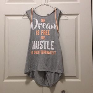 Macy’s workout top w/ hood